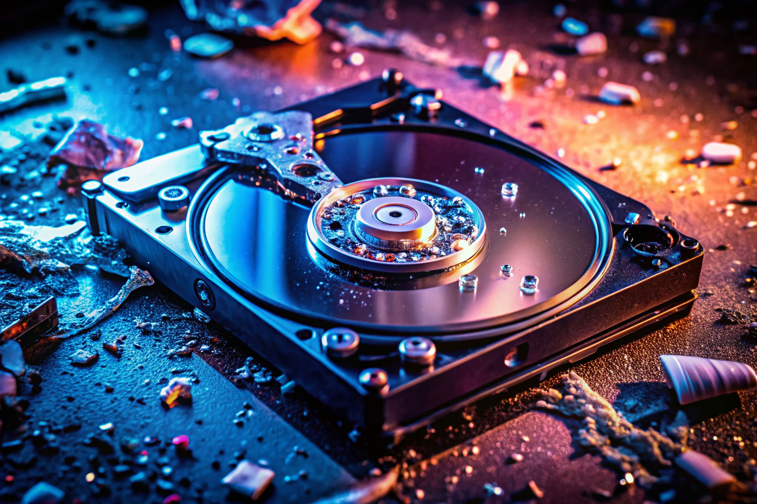 Inside Computer Hard Drive